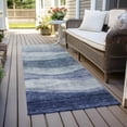 thumbnail image 6 of Addison Rugs Chantille Indoor/Outdoor Transitional Swirls Blue Washable Runner Rug, 2'3" x 7'6", 6 of 6