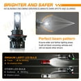 thumbnail image 4 of For 2010-2011 Dodge Nitro 4X 6000K LED Headlights Hi/Lo Beam Fog Light Bulbs Kit, 4 of 17