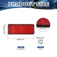thumbnail image 2 of Rectangle Rear Reflectors, Safety Reflective Warning Reflector Red, 2 of 7