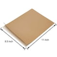 NATURALABEL 30 Full Sheets Sticky Printable Brown Kraft Paper Sticker Labels 8.5" x 11" Self ...