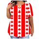 thumbnail image 1 of Plus Tamaño de las Mujeres Blusas Sexy Cuello en V Detalle de Encaje, Casual Suelto Ajuste Manga Corta para el Verano, Diario Y Fiesta, 1 of 5