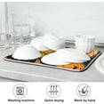 thumbnail image 7 of SKYSONIC Absorbent Dish Drying Mat Bright Orange Haloween Pumpkins Kitchen Counter Mat Protector,Reversible,Extra Large 24 x 18 Inches, 7 of 7