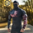 thumbnail image 6 of BRGZLK UPF 50+ Long Sleeve Shirt for Mens 2026 Summer Fashuion Print Long Sleeve Lightweight Breathable Sun Protection Shirts with Face Mask for Fishing Hiking A XL, 6 of 6