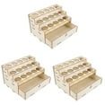 thumbnail image 4 of 3 Pieces Cubby Storage Organizer Countertop Drawer Paint Rack, 4 of 8