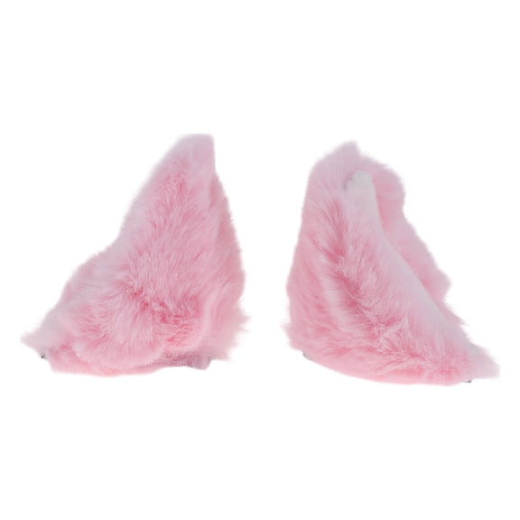 Motorcycle Helmet Accessories Decoration Side Cat Ears for Motorcycle Bicycle Skiing Helmets Pink Plush Stickers 1 Set