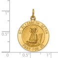 thumbnail image 3 of Diamond2Deal 14K Yellow Gold Saint Elizabeth Seton Medal Pendant for Women (L- 1.05 in, W- 0.77 in), 3 of 4