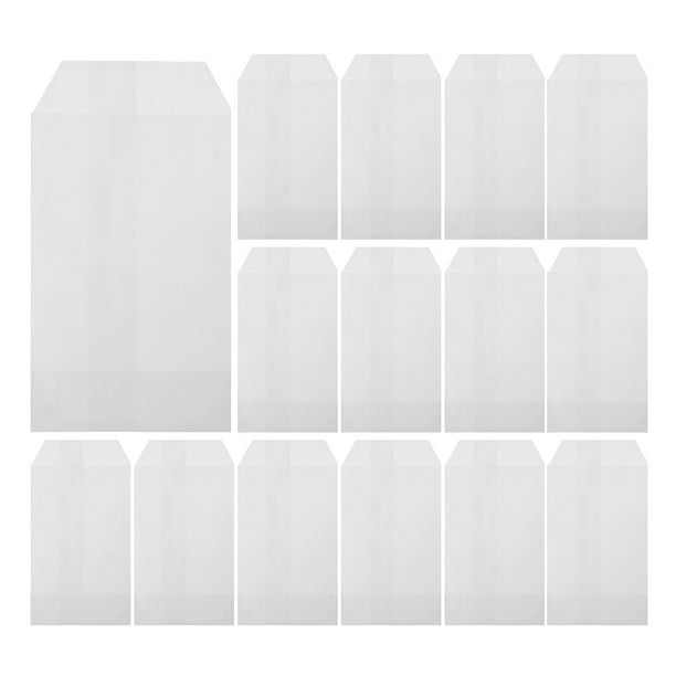 50 bolsitas de papel encerado para golosinas, semitransparentes, para repostería, galletas, dulces, postres, chocolates y recuerdos de fiesta