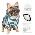 thumbnail image 3 of Fotbe Modern Furniture Print Small Dog Sweater Hoodies Pet Grey Hooded Soft Fleece Sweatshirts with Pocket Fall Winter Puppy Cat Sweaters Warm Clothes-XX-Large, 3 of 7