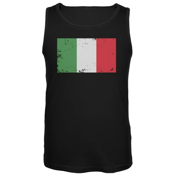 World Cup Italy Distressed Flag Tank Top - Medium