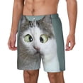 thumbnail image 2 of Gaeub Funny Cat Mens Swim Trunks Stretch Beach Shorts Quick Dry for Men Swim Shorts Swimwear with Pockets- Medium, 2 of 9