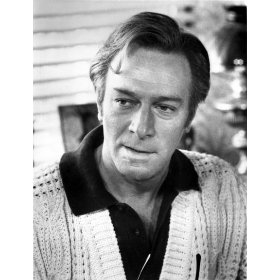 Christopher Plummer wearing a sweater outdoors Photo Print (24 x 30)