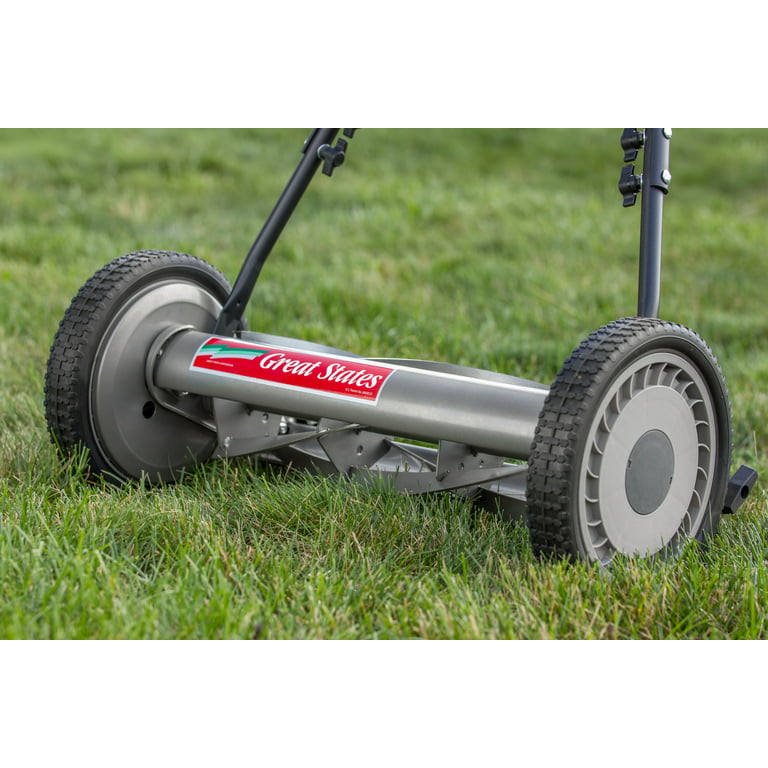 Great States 815-18 18-Inch 5-Blade Push Reel Lawn Mower 
