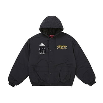 Supreme Men's Mitchell & Ness NCAA Hooded Stadium Jacket Black