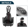 thumbnail image 4 of Pomo de cambio de marchas Unique Bargains con cubierta No.1K0711113CG pomo de palanca de cambios manual de 5 velocidades para VW Golf 07-09 de cuero sintético, 4 of 6