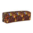 thumbnail image 1 of Balery colorful fox Estuche de Lápices de Cuero Impreso, Estuche para Suministros de Arte, Estuche de Lápices con Cremallera, Estuche de Almacenamiento de Papelería, 1 of 7