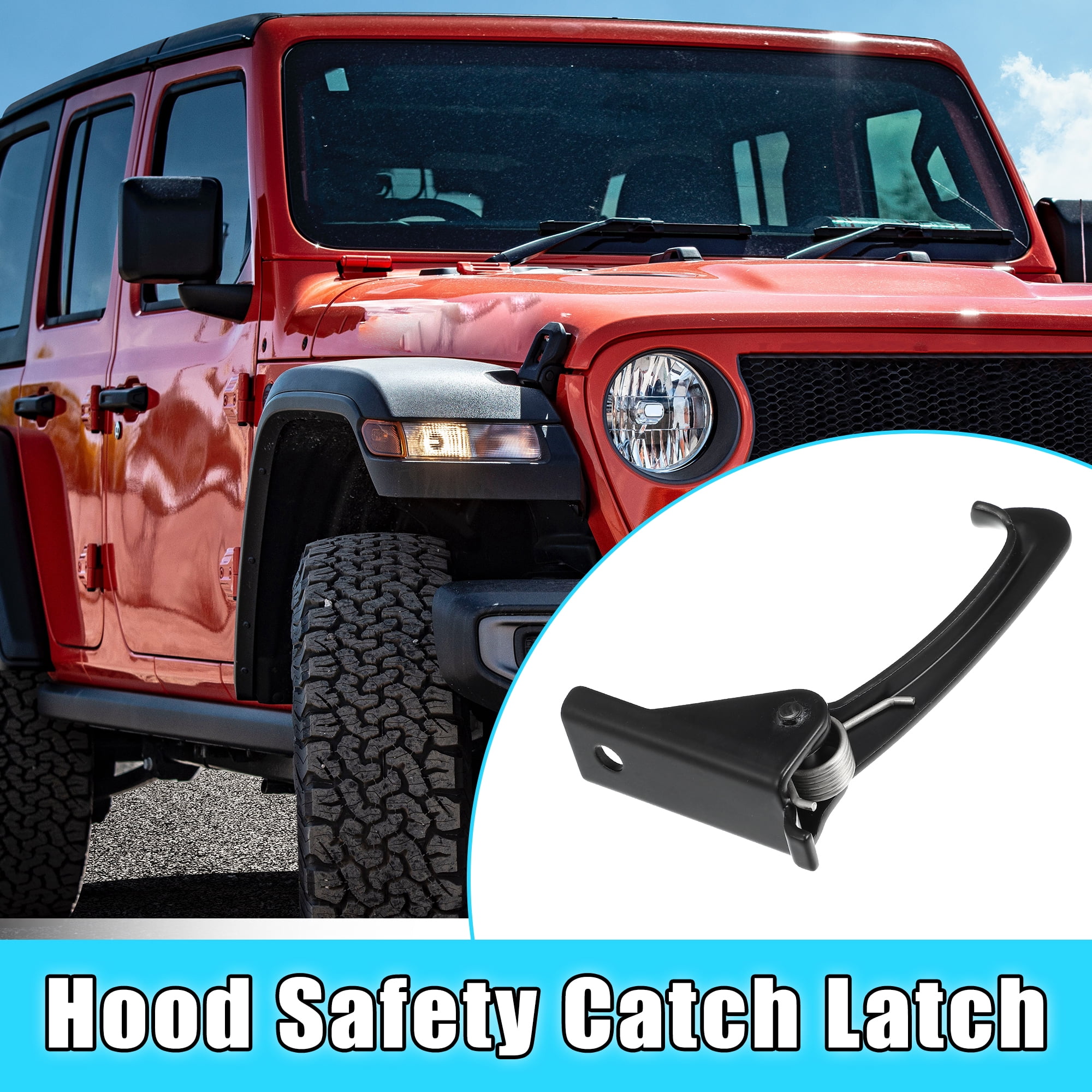 Unique Bargains Hood Safety Catch Latch Front Hood Safety Lock Hook for Jeep Wrangler