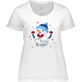 thumbnail image 3 of Inktastic Holiday Snowman Women's Plus Size T-Shirt, 3 of 5