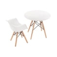 thumbnail image 1 of Mesa Berlin con  Silla Berlin con Descansabrazos para niños (Blanco), 1 of 3