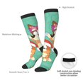 thumbnail image 4 of Masiiu Bluey Print Adult Crew socks, Comfortable Novelty Colorful Patterned, Breathable, Stylish Colorblock for Men Women, 4 of 6
