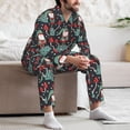 thumbnail image 7 of Naloa Gnome With Mushroom 2 Men’s Pajamas Set - Long Sleeve Button Down Sleep Shirt and Pajama Bottoms Sleepwear Set-Large, 7 of 7