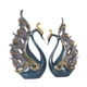 thumbnail image 3 of 2 figuras de cisne con forma de cisne, colección decorativa para oficina, escritorio de oficina en casa. azul, 3 of 9