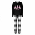 thumbnail image 2 of Wowcloth Women's Christmas Plaid Matching Set, Long Sleeve T-Shirt and Pants with Side Pockets, Cozy Homewear Loungewear for Holiday and Everyday Use, 2 of 3