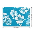 thumbnail image 2 of Area Rugs For Living Room Decor - Blue Tropical Hibiscus Flowers Soft Anti Slip Throw Washable Rugs 5x7 For Bedroom, Indoor Carpet For Bedroom Living Room 80x58In, 2 of 7