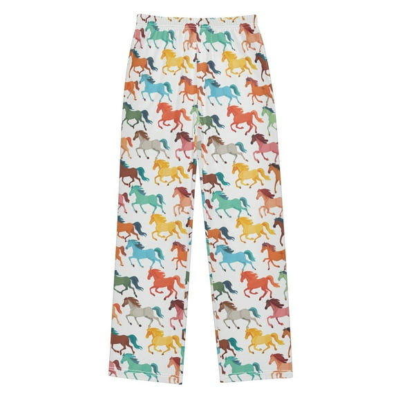 joogoo Cartoon Horses Pajama Pants Pj Bottoms Sleepwear Lounge L