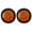 2x Amber, variant on 4" Round LED Trailer Tail 24 LED Stop Turn Signal Marker Lights 1x Amber