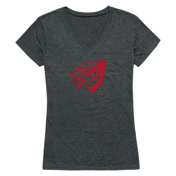 W Republic 521-401-E9C-04 University of West Alabama Women Cinder Short Sleeve T-Shirt, Heather Charcoal - Extra Large