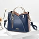 thumbnail image 4 of Bolso GEEK para mujer, nuevo, de piel sintética, moderno, con diseño de bloques de color irregulares, bandolera de gran capacidad, bolso de mano para mujer, 4 of 5