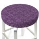 thumbnail image 3 of Balery Retro Florals Purple Fundas de asiento para taburete de bar redondo de tela de terciopelo ajustables que protegen de arañazos y manchas para sillas de 14 a 17 pulgadas.-13 inch, 3 of 7