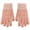 Pink, variant on Winter Gloves for Women Print Letter Pattern Thick Knitted Gloves for Women Winter Warm Daily Match