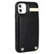 thumbnail image 3 of For iPhone 11 Cover TPU PU Leather Metal Decor Shockproof Cell Phone Case with Card Holder, 3 of 5