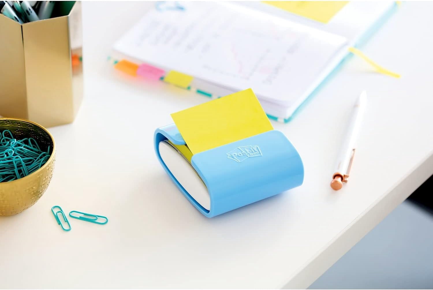 Post-it Dispenser Pop-up Notes, R330-12AU, 3 in x 3 in (76 mm x 76 mm), 100 Sheets/Pad, 12 Pads/Pack