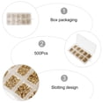 thumbnail image 4 of BRIGHTFUFU 500Pcs Stable Non-slip Threaded Inserts Nuts for Pine and Fiberboard Furniture, 4 of 8
