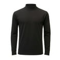 thumbnail image 2 of MakTee Mock Neck Long Sleeve T-Shirt Heavy-Weight Ultra-Soft 100% U.S. Cotton, 2 of 8