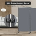thumbnail image 6 of YASRKML Room Divider, 3 Panel Folding Privacy Screen for Office, Room Divider Screen Freestanding Partition Room Separators Fabric Panel 102"x71.3", Gray, 6 of 6