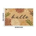 thumbnail image 3 of Floral Welcome Doormat, Fall Colorful Flower Mat, Fall Decorative Front Door Rug for Indoor Outdoor Porch Balcony Home Decor, 15.7x23.6 Inches, 3 of 6