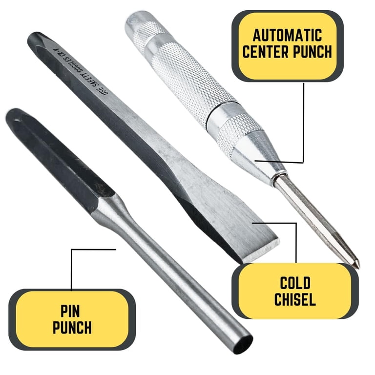 Mayhew 8-Piece Punch & Chisel Kit – Professional-Grade Metalworking Tools
