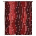 thumbnail image 2 of Red Ombre Sheer Curtains 63 Inches Long, Abstract Art Moire Ocean Waves Light Filering Curtains, Breathable Simi Curtain Privacy Drapes for Living Room Bedroom Lightweight Window Treatment, 2 of 9