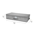 thumbnail image 5 of Simplify Under the Bed Storage Box Closet Organizer in Heather Grey, 5 of 8