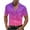 Hot Pink, variant on biudgviw Big and Tall T Shirts for Men Gradient Short Sleeve Satin Shirts Casual Lapel Button Down Loose Fit Tops Party Outfits