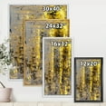 thumbnail image 4 of Designart 'Grey Meets Yellow Abstract Art II' Modern Framed Canvas Wall Art Print, 4 of 5