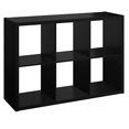 thumbnail image 1 of ClosetMaid 4582 Decorative Open Back 6-Cube Storage Organizer, Black, 1 of 4