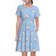 thumbnail image 1 of Easygdp French Bulldog Head para Vestido Transpirable de Mujer, Vestido Suelto de Manga Corta con Pliegues y Bolsillos para el Verano, 1 of 6