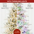 thumbnail image 5 of Best Choice Products 7.5ft Pre-Lit Flocked Full Aspen Noble Fir Christmas Tree w/ 1,500 2-in-1 Twinkling Micro LEDs, 5 of 8