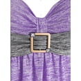 thumbnail image 3 of Talla grande Colorblock Square Ring Sweetheart T Shirt Rosegal Camisetas tallas grandes, 3 of 5