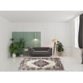 thumbnail image 2 of 8' X 10' Cream Floral Power Loom Distressed Area Rug, 2 of 5