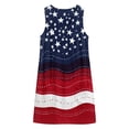 thumbnail image 4 of Erwazi Summer Dresses for Women 4th Of July Printed Crew Neck Sleeveless Ankle Length Dress Celebrations Outdoor Parties Activities Casual Dresses, 4 of 6